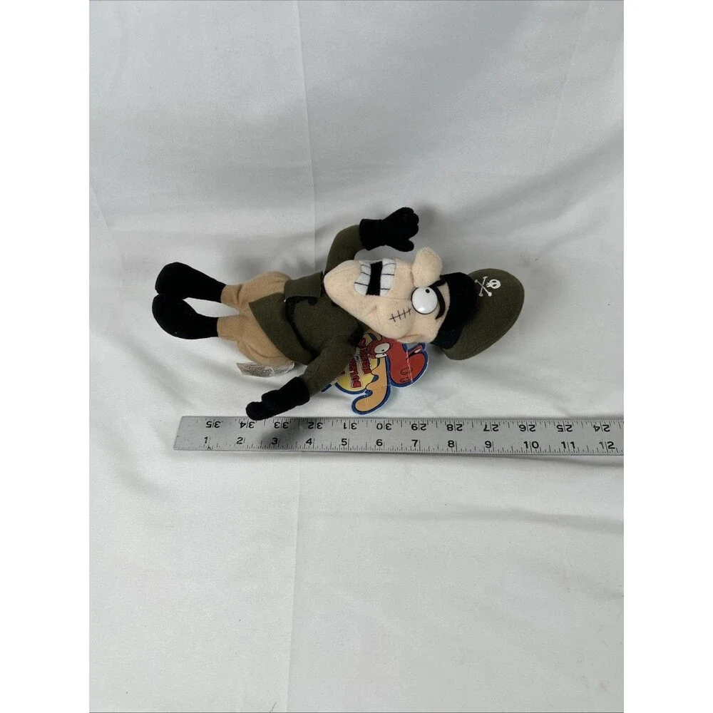 The Adventures Of Rocky And Bullwinkle And Friend Fearless Leader Plush 9” 2000